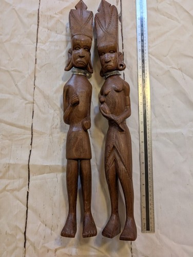 Pair hand carved wooden - hand,