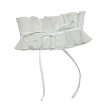 Women Aulic False Collar White Elizabethan Yarn Ruffled Yarn Collar Necklace