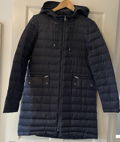 Zara coat feather down blue - zara, xs