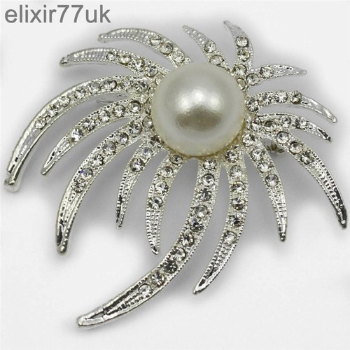 New silver flower brooch - flower,