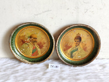 Antique King Edward VII & Queen Alexandra Litho Tin Plate Old Collectible TR181