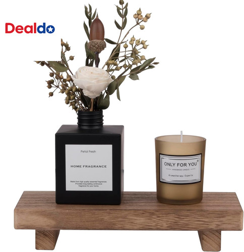 Small wood tray - wood, pedestal
