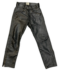Langlitz Mens Black Leather Motorcycle Riding Pants (PO1020297)