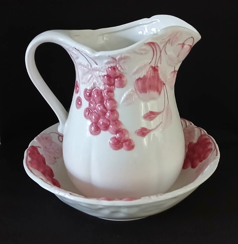 Vintage ceramic water pitcher - vintage,