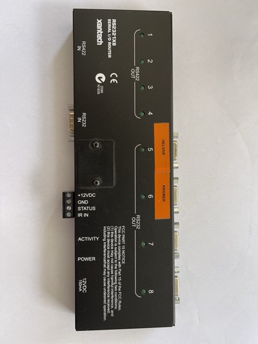 Xantech rs2321x8 232 serial - xantech,