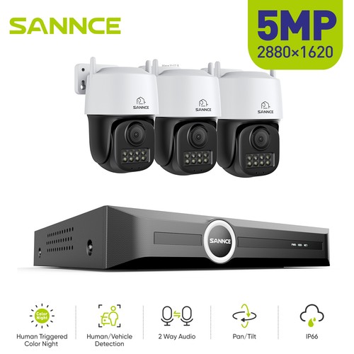 Sannce 5mp cctv system - 5mp,