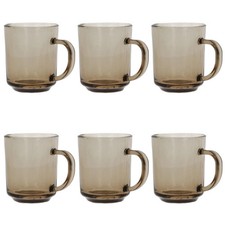 Glass Mugs Smoke Mug Brown