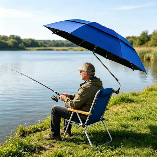 Adjustable umbrella with clamp - umbrella,