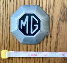 MG Car Badge Paperweight Vintage Rare Memorabilia Aluminium Rare Memorabilia Hub