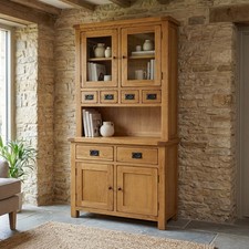 Glazed Dresser 2 Door Rustic