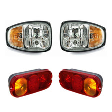 4PCS Headlight Headlamp &Rear