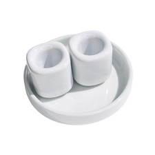 Unity Candle Holders and Vase Set, White Porcelain Candleholders for Taper Ca...