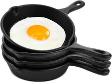 WOPPLXY 4PCS Mini Cast Iron