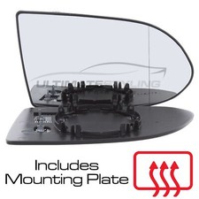Wing Mirror Glass Vauxhall Zafira A 1999-2005 Heated Aspherical Drivers Side