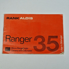 Rank Aldis Ranger 35 Camera Original Instructions Manual 1960s, English