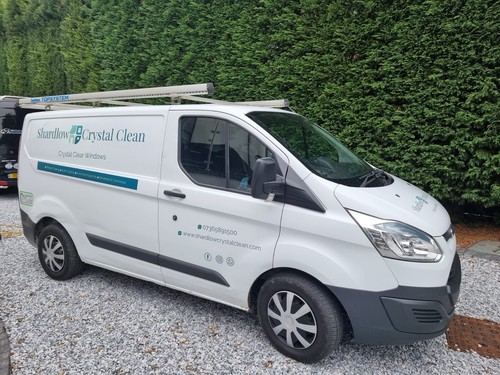 Window cleaning van business - window,