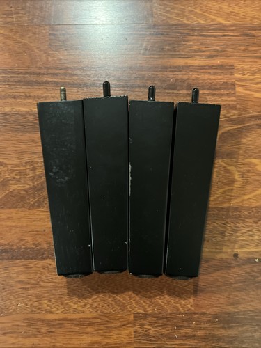 Black square furniture legs - black,