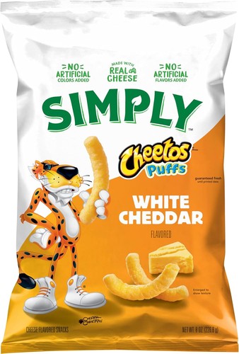 Simply cheetos puffs - simply, white
