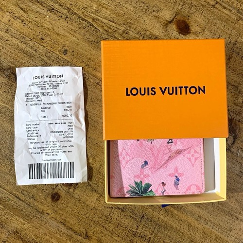 Louis vuitton pink logo wallet - vuitton,