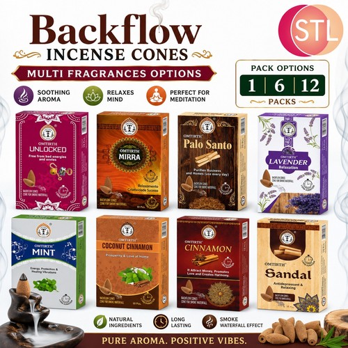 Backflow incense cones multi - cones,