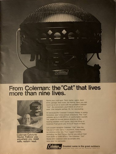 1968 coleman catalytic heater - 1968,