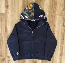 BAPE Black 1st Camo Shark Full Zip Hoodie – Size XL (Elite Hoodie!)