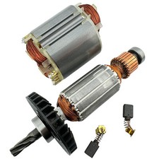 Rotor Armature MAKITA HR2020 HR2440 HR2450 F FT Bearing Carbon Brushes Stator