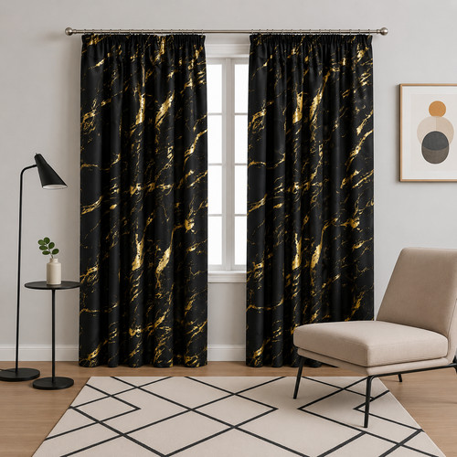 Blackout curtains tape - curtains, top