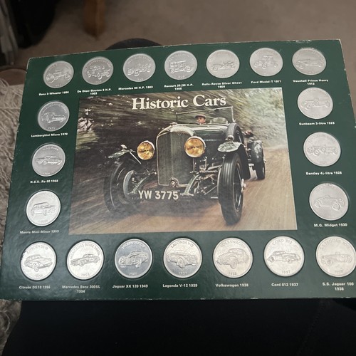 Historic cars coin collection - historic,