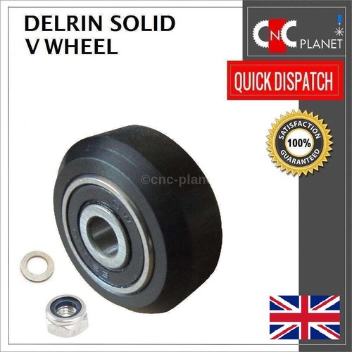 Delrin solid wheel - solid, v