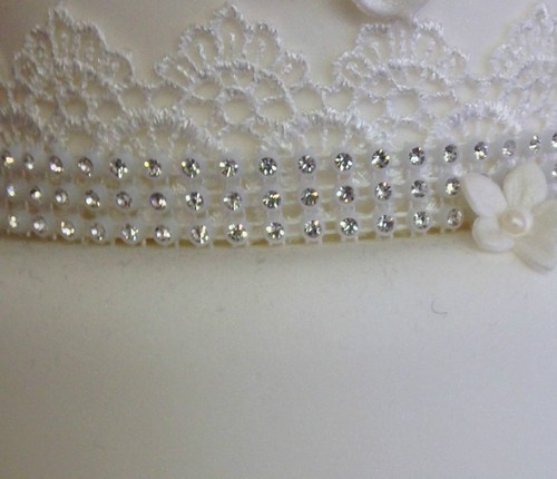 Diamante ribbon trim cakes - diamante,