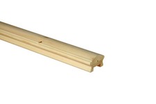 Stair Handrail Base Rail Pine LHR Profile 32mm or 41mm  Select Length and Type