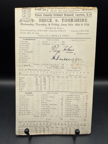 1932 essex yorkshire - yorkshire, signed