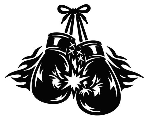 Boxing gloves decal stickers - boxing,