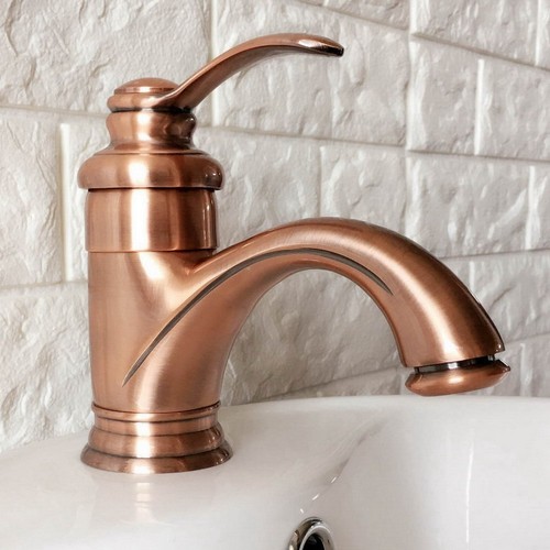 Antique red copper - red, bathroom