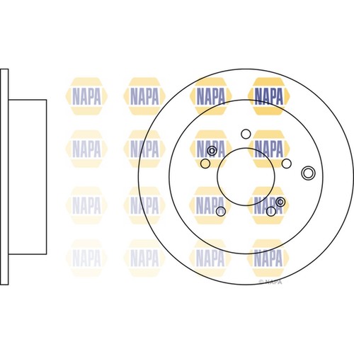 Brake discs solid - 2x, for