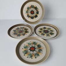 Denby Langley Sherwood Side Plates Set 4 Stoneware Vintage  6.5" 16.5cm  
