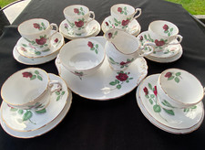 Paragon Red Rose Fine Bone China Teaset for 6:   21 Pieces