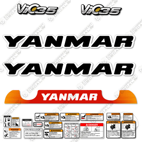Fits yanmar vio35 decals - yanmar,