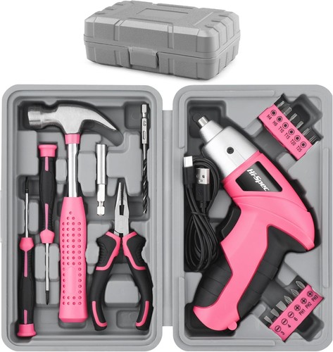 Cordless screwdriver pink - screwdriver,