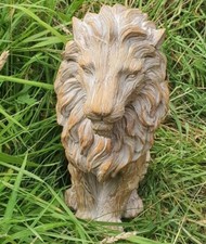 Latex Mould To Make Drift Wood Lion Statue Ornament for Plaster or Concrete