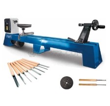 230V HOBBY LATHE FOR WOOD 1000 MM 400W SCHEPPACH DM1100T + SET 8 CHISELS GOUGES