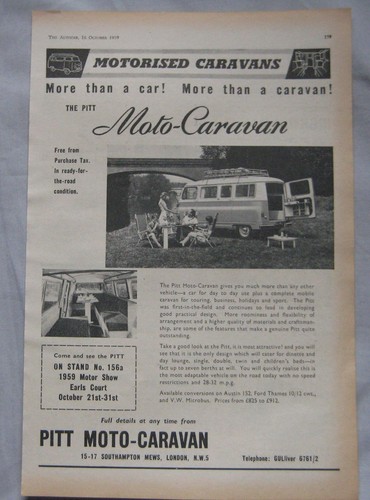 1959 pitt camper vans - 1959,
