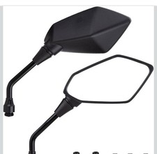 Motorcycle 10MM Side Rearview Mirror with M10 Bolts Universal for Quad Scooter