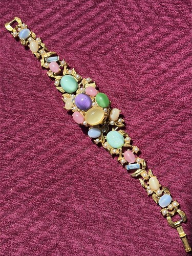 Spats vintage jeweled cabochon - vintage,