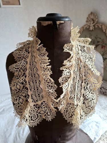 Antique edwardian lace - edwardian, lappet