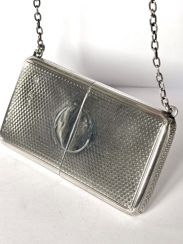 Victorian silver purse - silver,