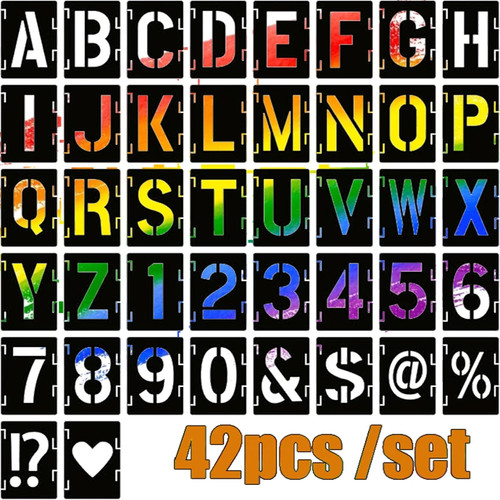 5inch letter stencils - letter,