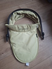 Icandy Peach 3 Twin / Blossom Carrycot Apron & Hood