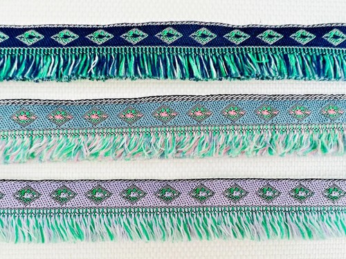 Vintage french jacquard woven - vintage,